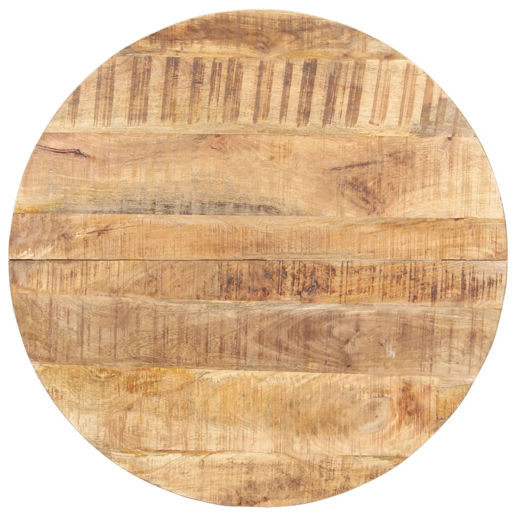 Mesa De Comedor De Madera De Mango Rugosa 80 Cm_0