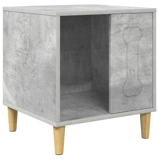 Casa Para Perros Concreto 44 X 42 X 49 Cm Madera De Ingeniería_0
