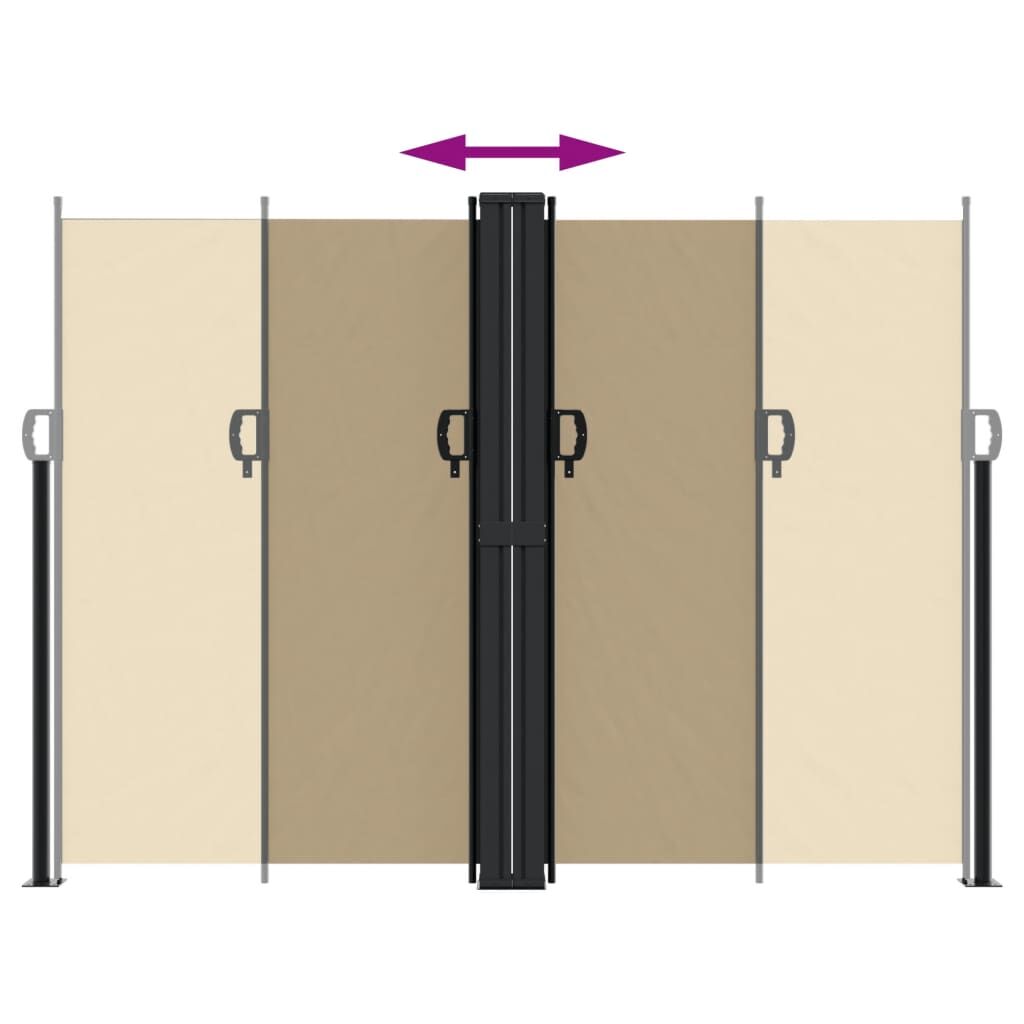 Vidaxl Toldo Lateral Retráctil Beige 180x1000 Cm_4
