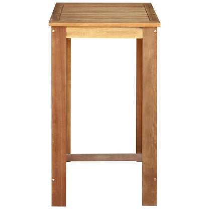 Mesa De Bar De Madera De Acacia Maciza 60x60x105 Cm_2