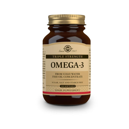 Omega 3 Triple Concentración Solgar 100 Cápsulas