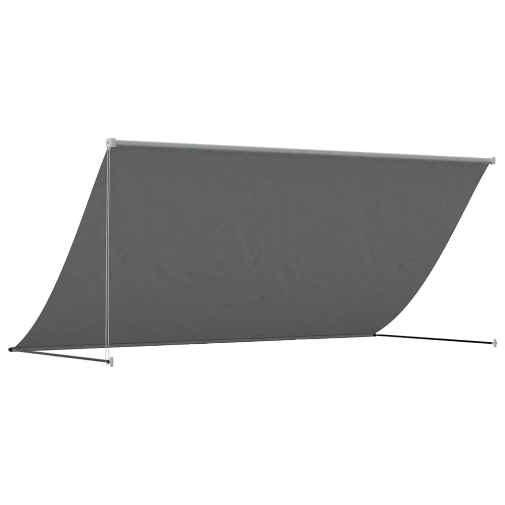 Toldo Retráctil De Tela Y Acero Gris Antracita 300x150 Cm_4