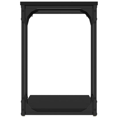 Mesa Auxiliar Madera Contrachapada Negro 50x35x52 Cm_4