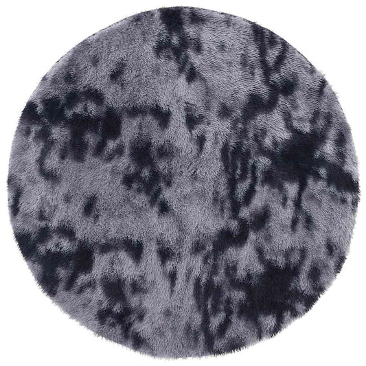 Vidaxl Alfombra De Pelo Largo Navarra Gris Oscuro 160x160 Cm Poliéster_0