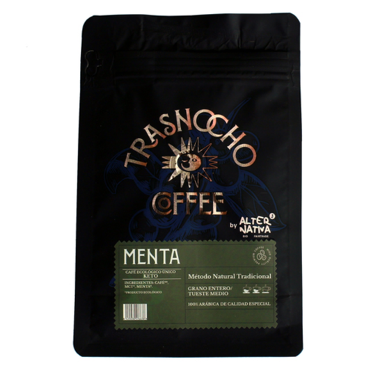 Café KETO en Grano con Menta BIO Trasnocho Alternativa 200 g