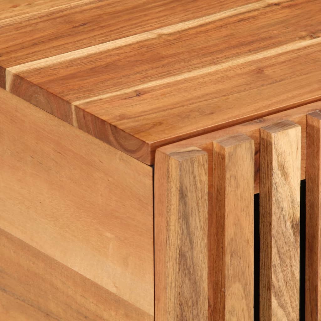 Mesa De Centro Madera Maciza De Acacia 80x51x40 Cm_4