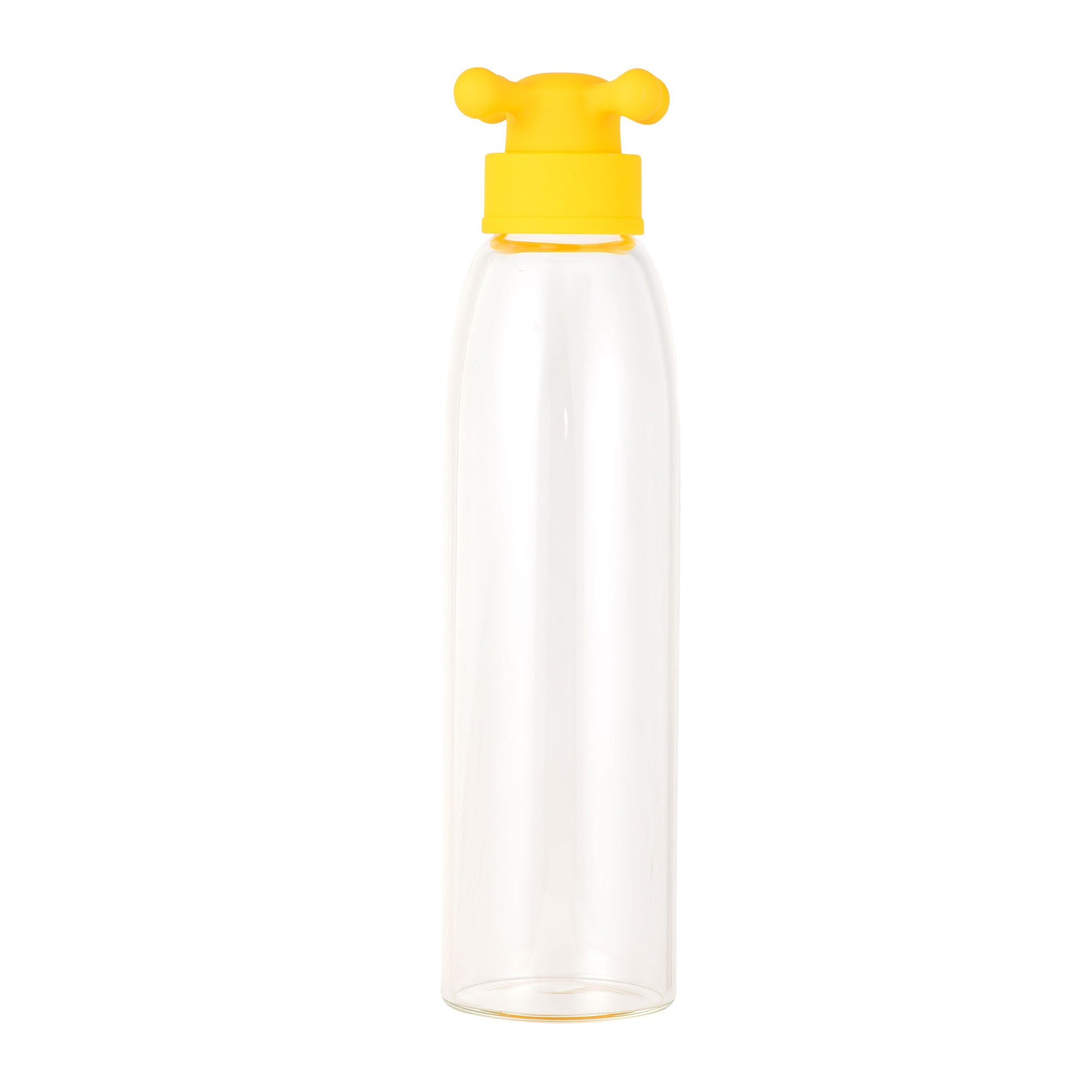 Botella De Agua 500ml Borosilicato Tapa Amarillo De Grifo Colección Rainbow_0