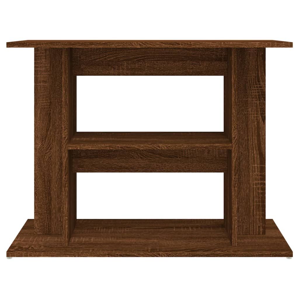 Vidaxl Soporte Para Acuario Madera Ingeniería Roble Marrón 80x35x60 Cm_3