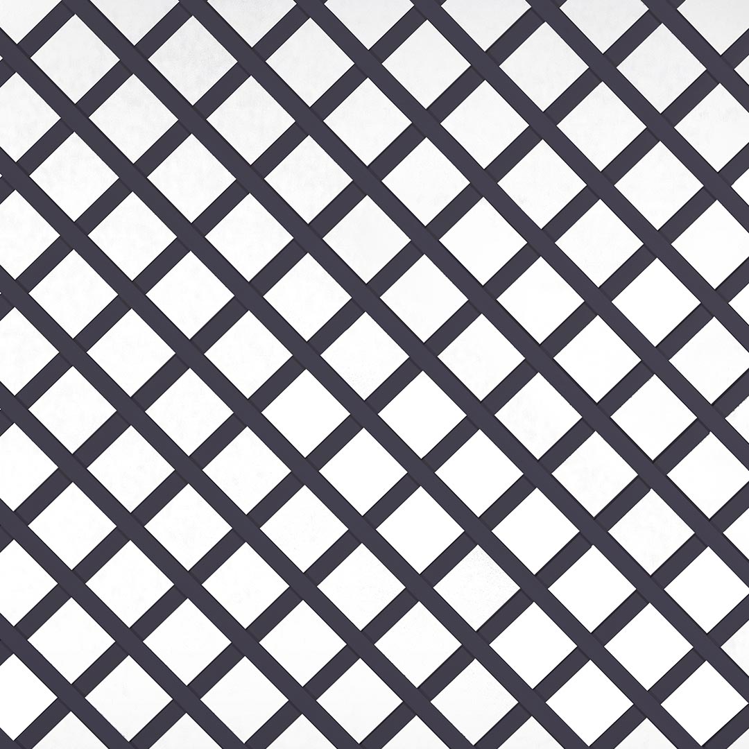 Celosía Pvc 48mm Negro - Ideal Para Decorar Y Separar Ambientes 1x2 M / Color_1