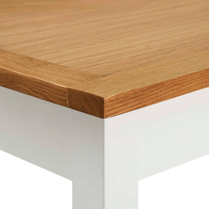 Mesa Alta De Bar De Madera Maciza De Roble 100x40x110 Cm_4