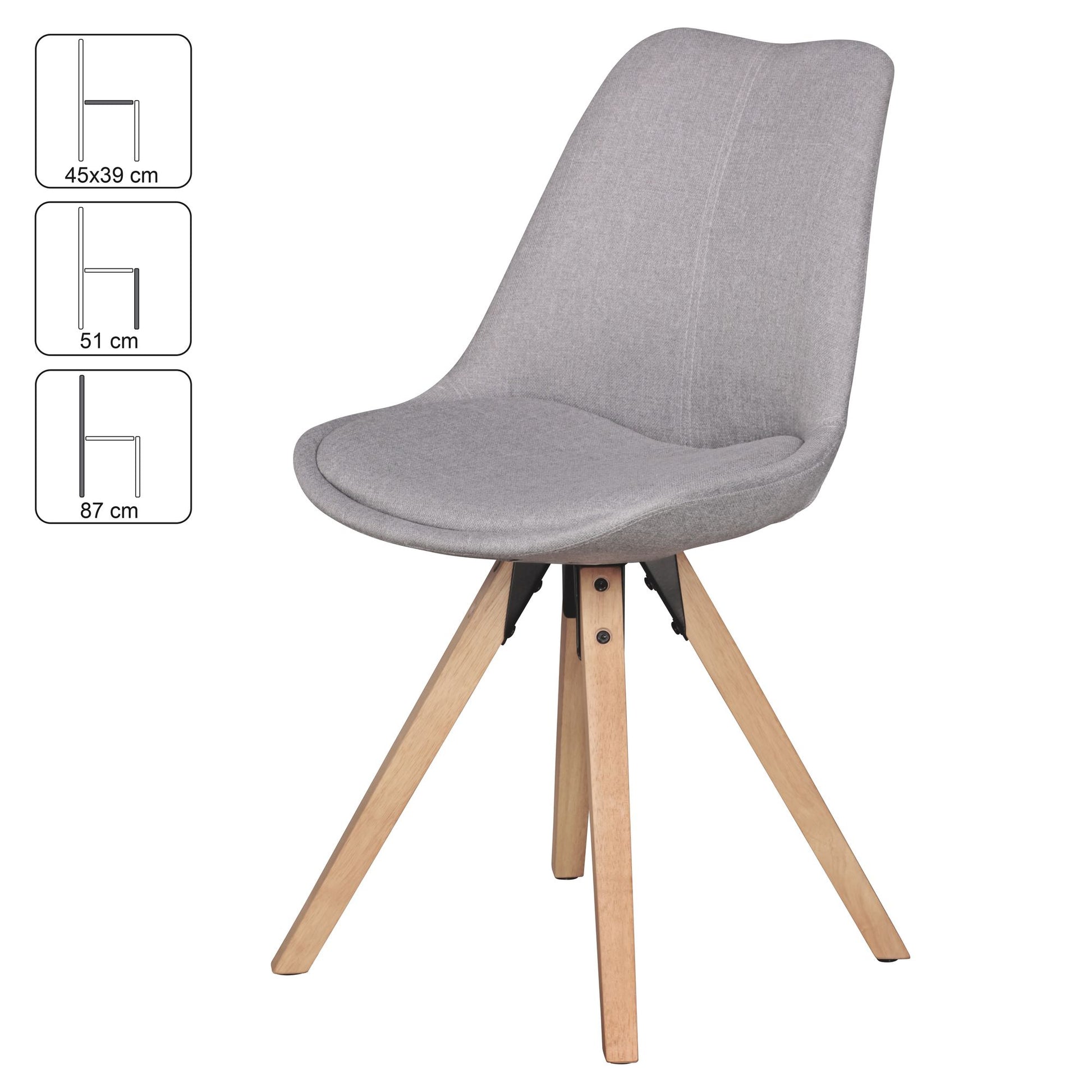 Silla De Comedor Modernista, Modelo Wl5.029_3
