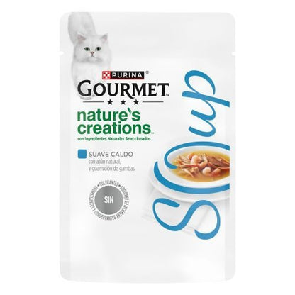 GOURMET Nature's Creations Soup atún natural y guarnición de gambas 40 g