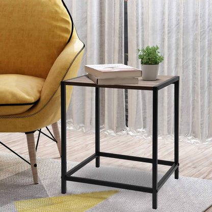 Well Home Mesa Auxiliar De Hierro Y Mdf 32,5x28x37,5cm