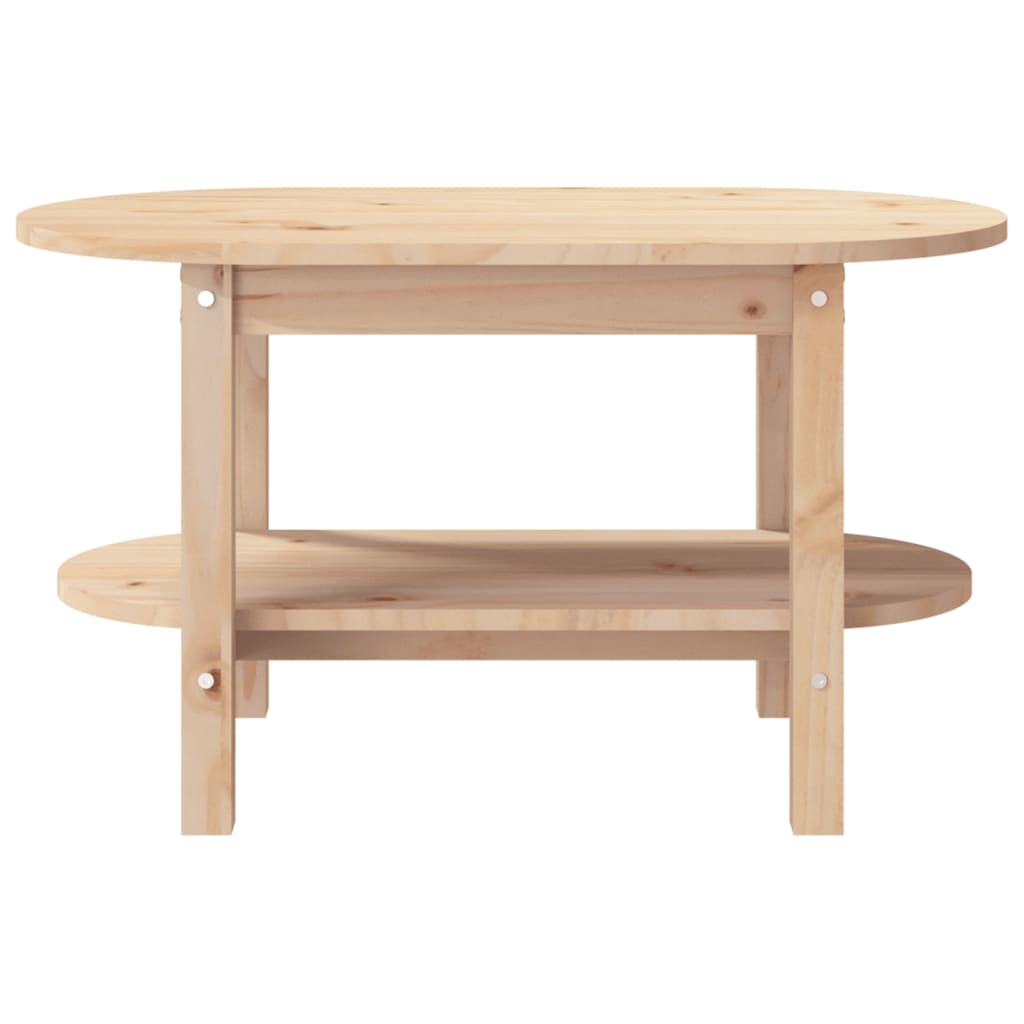 Mesa De Centro De Madera Maciza De Pino 80x45x45 Cm_3