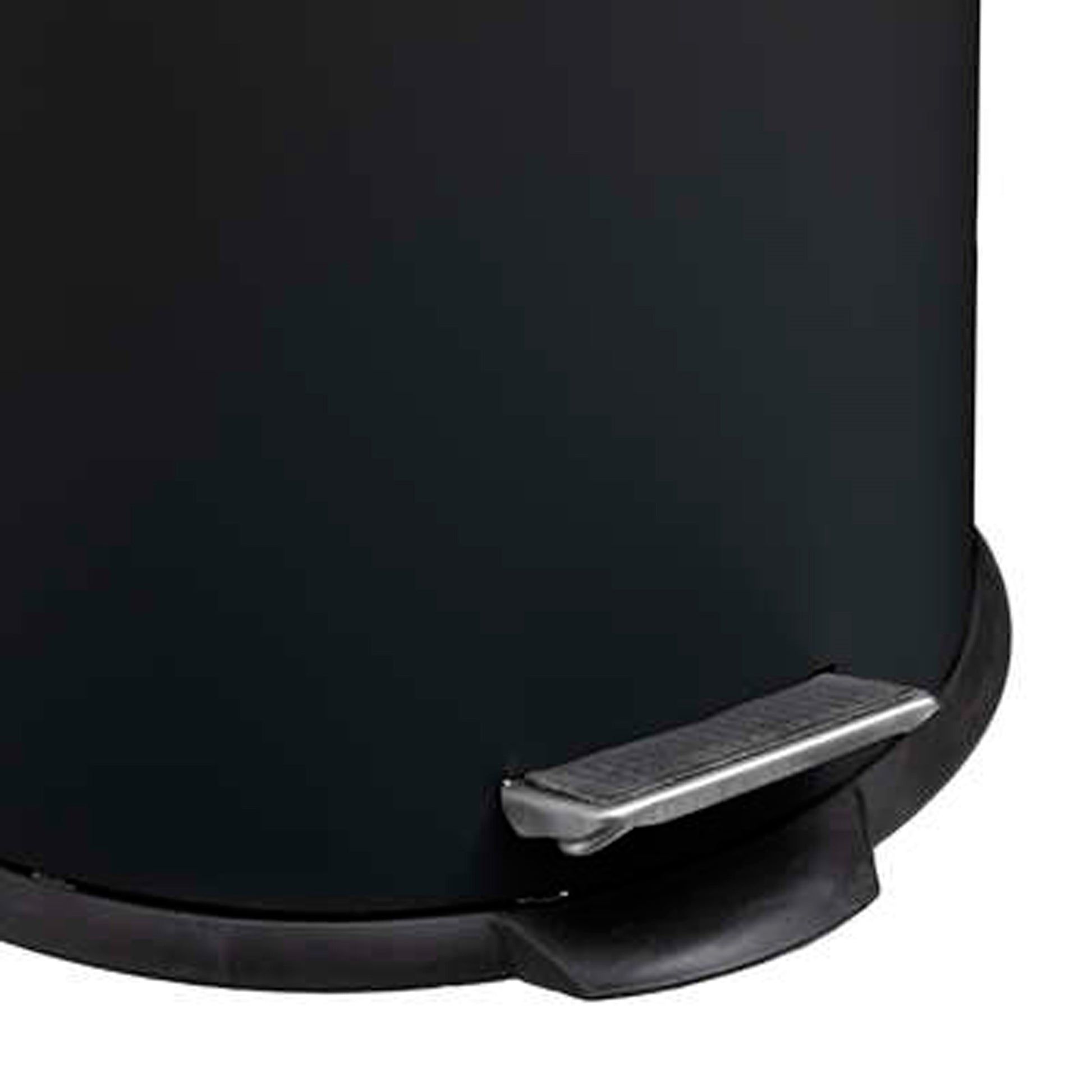 Cubo Pedal 20l Con Tapa De Bambú Negro_1