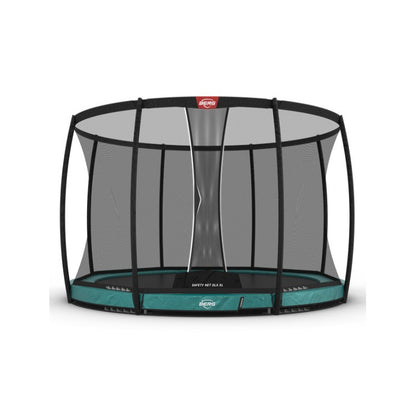 Cama Elastica Berg Inground Champion 430 + Red Deluxe Verde Safety Net Deluxe Xl.