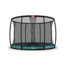 Cama Elastica Berg Inground Champion 430 + Red Deluxe Verde Safety Net Deluxe Xl.