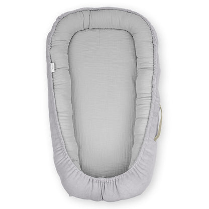 Cuna Nido Colecho Bebe Muselina Gris