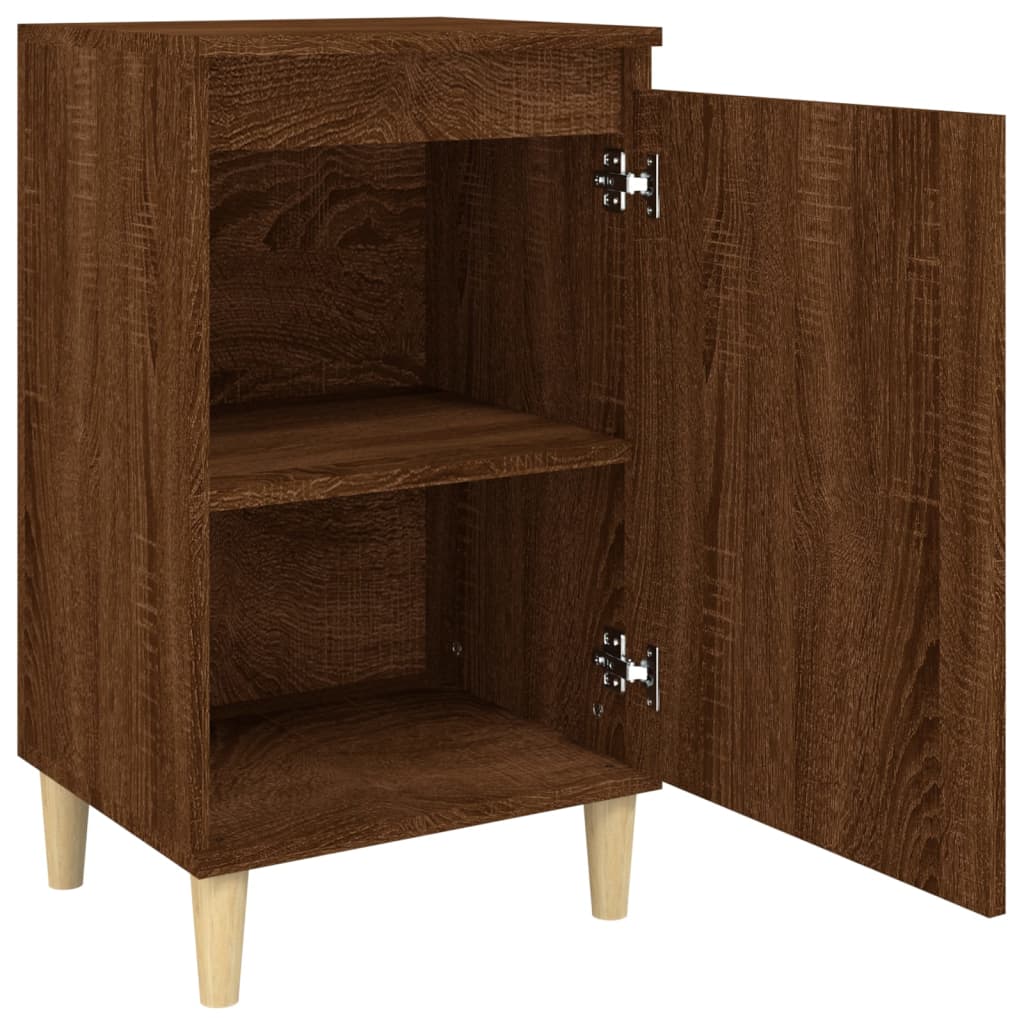 Mesitas De Noche 2 Uds Madera Color Roble Marrón 40x35x70 Cm_4