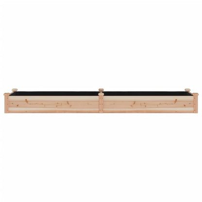 Jardinera Arriate Con Forro Madera Maciza Abeto 240x60x25 Cm_3