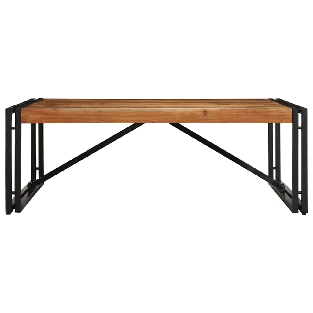Mesa De Centro 100x100x35 Cm Madera Maciza Acacia_0