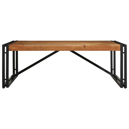 Mesa De Centro 100x100x35 Cm Madera Maciza Acacia_0