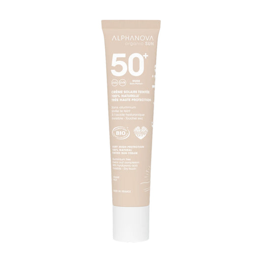 Crema solar color nude bio spf 50+ Alphanova 40g