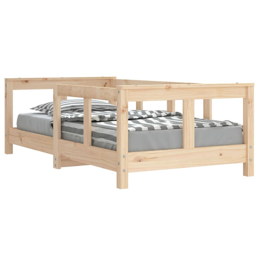 Vidaxl Estructura De Cama Para Niños Madera Maciza De Pino 70x140 Cm_0