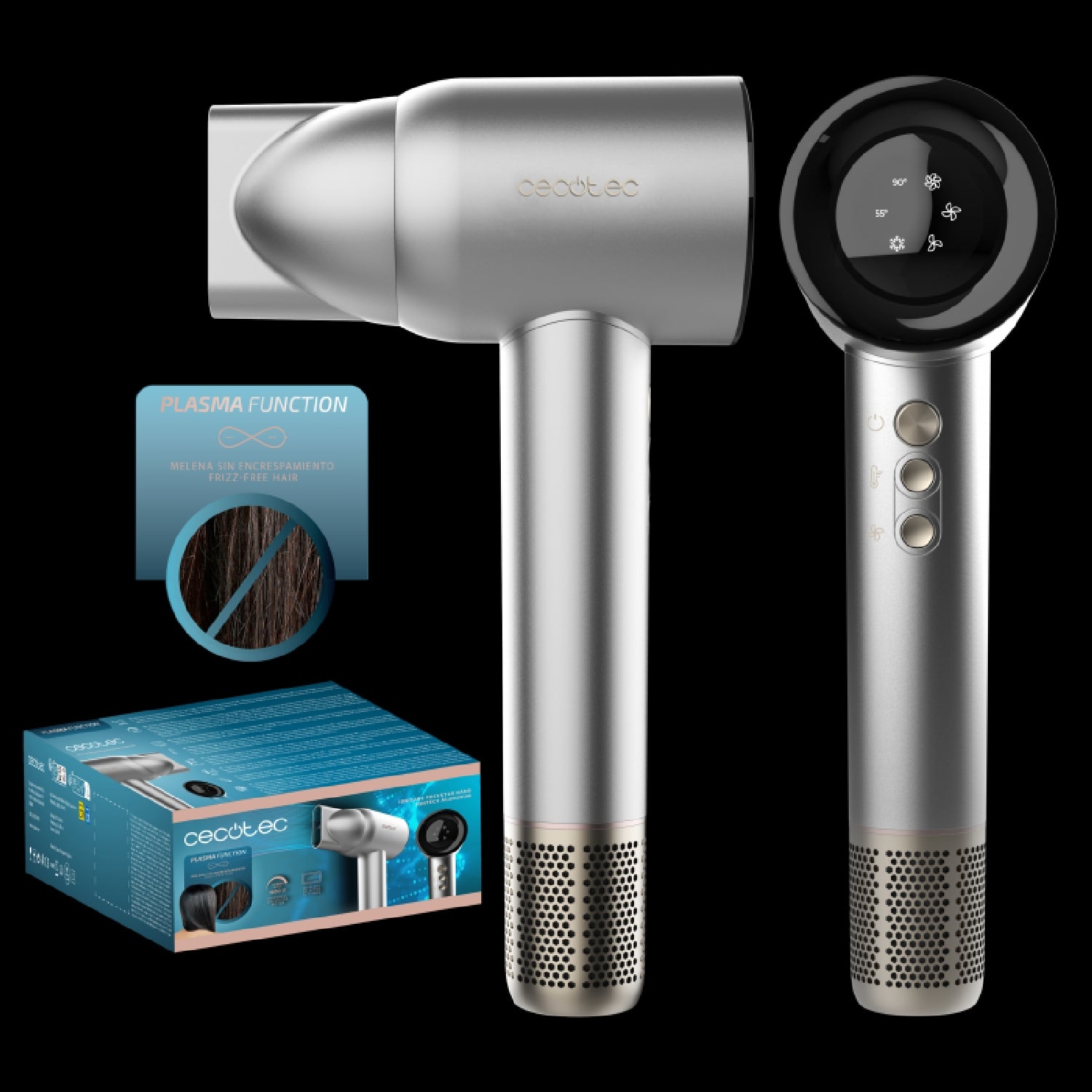 Cecotec Secadores De Pelo Bldc Ionicare Rockstar Nano Iontech Aluminum_0