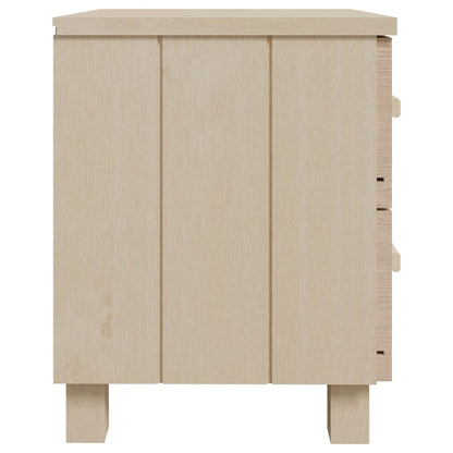 Mesitas Noche 2 Uds Hamar Pino Macizo Marrón Miel 40x35x44,5 Cm_3