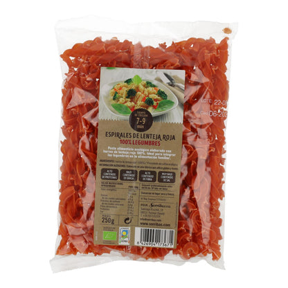 Espiral de lentejas rojas Biogra BIO, 250 g