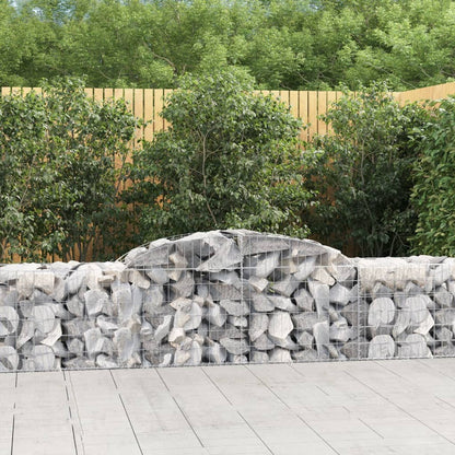 Cestas De Gaviones 8 Uds Forma De Arco Hierro 300x50x60/80 Cm_1