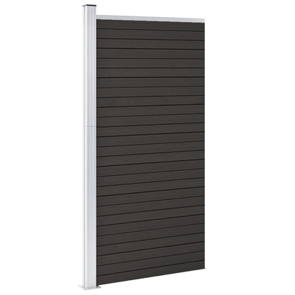 Panel De Valla Wpc Gris 95x186 Cm / Vetonek_4