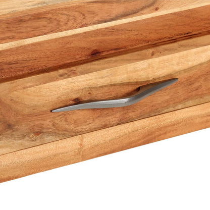 Mesa Consola De Madera Maciza De Acacia 110x34x74 Cm_2