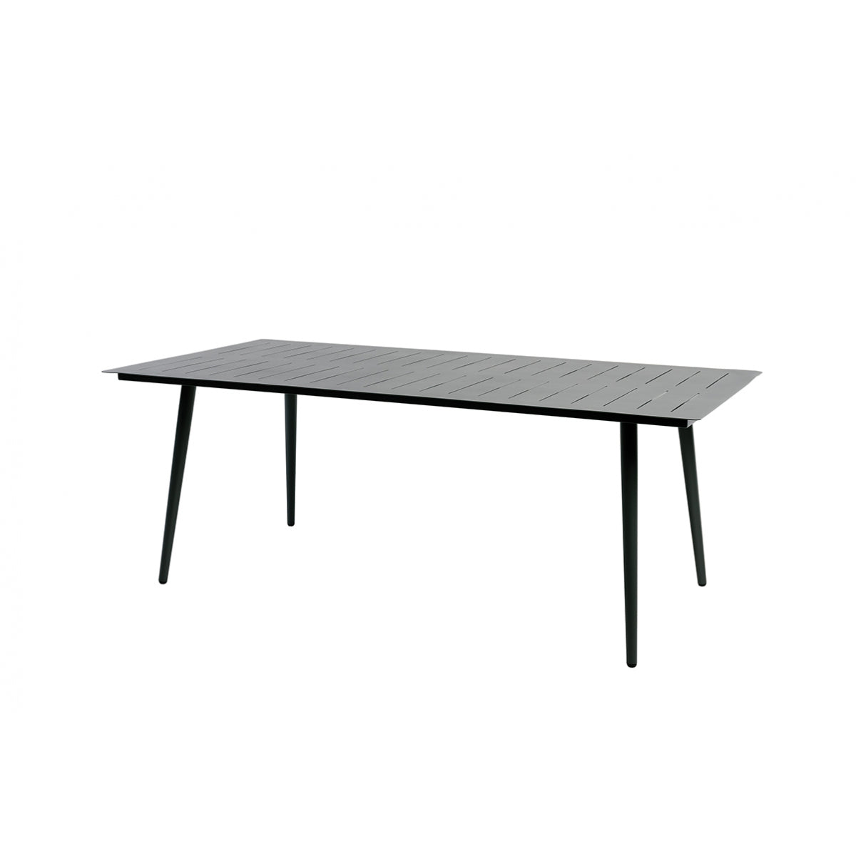 Mesa De Jardín Rectangular 8 Personas Inari Aluminio Negro 200x100cm - Muebles De Jardín_0