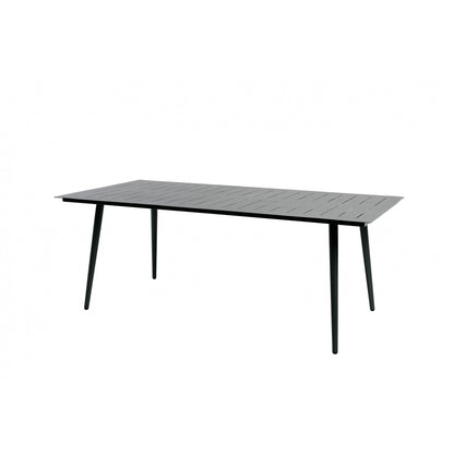 Mesa De Jardín Rectangular 8 Personas Inari Aluminio Negro 200x100cm - Muebles De Jardín_0