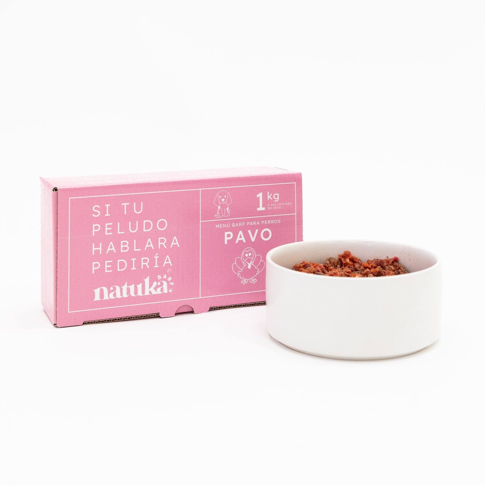 Comida Barf Para Perros. Menú Barf De Pavo 7,5kg_0