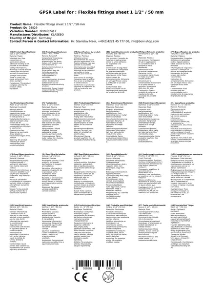 Conector Tubo Flexible 50mm - Unión Manguera Flexible Para Riego_1