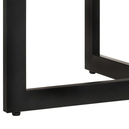 Mesa De Comedor Madera Maciza Reciclada 110x75 Cm_2