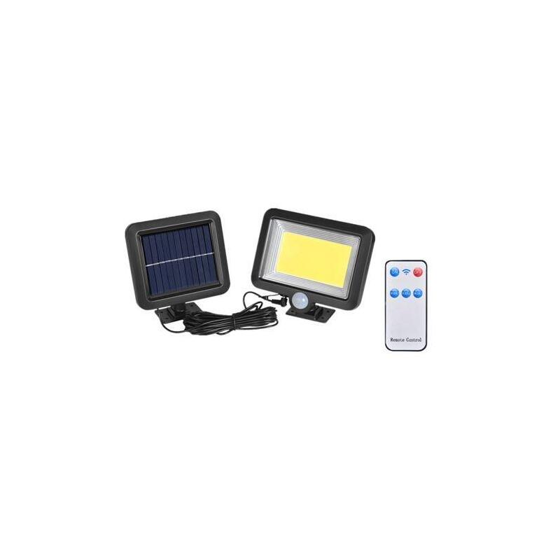 Elbat Foco Solar + Mando - 1000lm - Luz Fria 6500k - Sensor De Movimiento - Bateria 1200mah_0