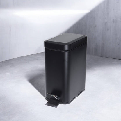 Cubo Con Pedal 5l Metal Negro