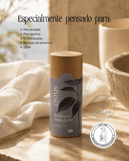 Desodorante sólido natural sin perfume para piel sensible | SOMA PURE 80 ml_3