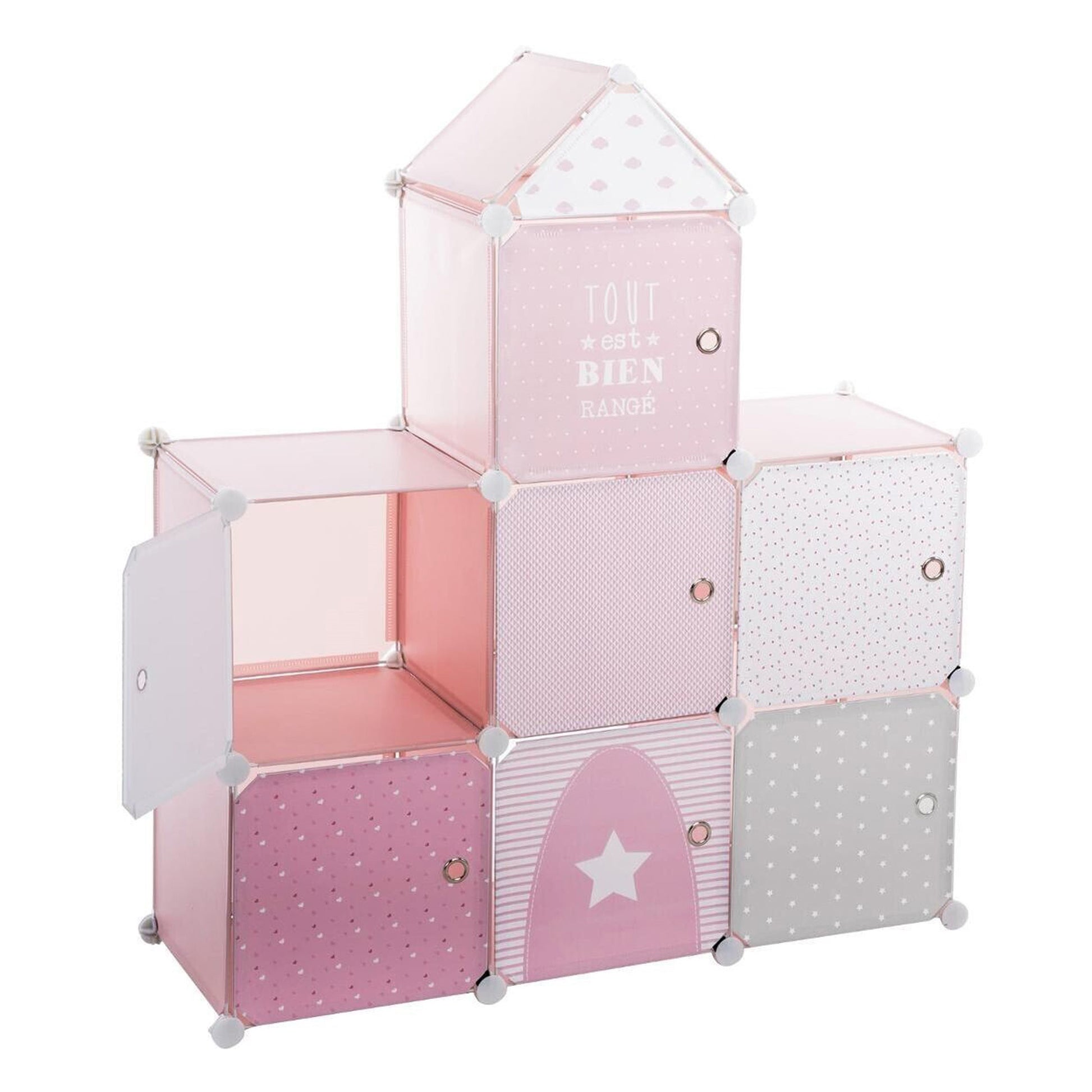 Castillo Estantería Rosa 95,5x32x109cm