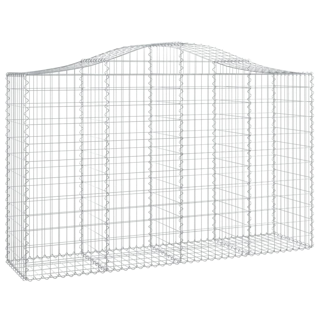 Cestas Gaviones 25 Uds Forma De Arco Hierro 200x50x120/140 Cm_2