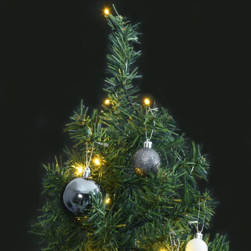 Vidaxl Árbol De Navidad Estrecho Con 300 Led Y Bolas 300 Cm_1