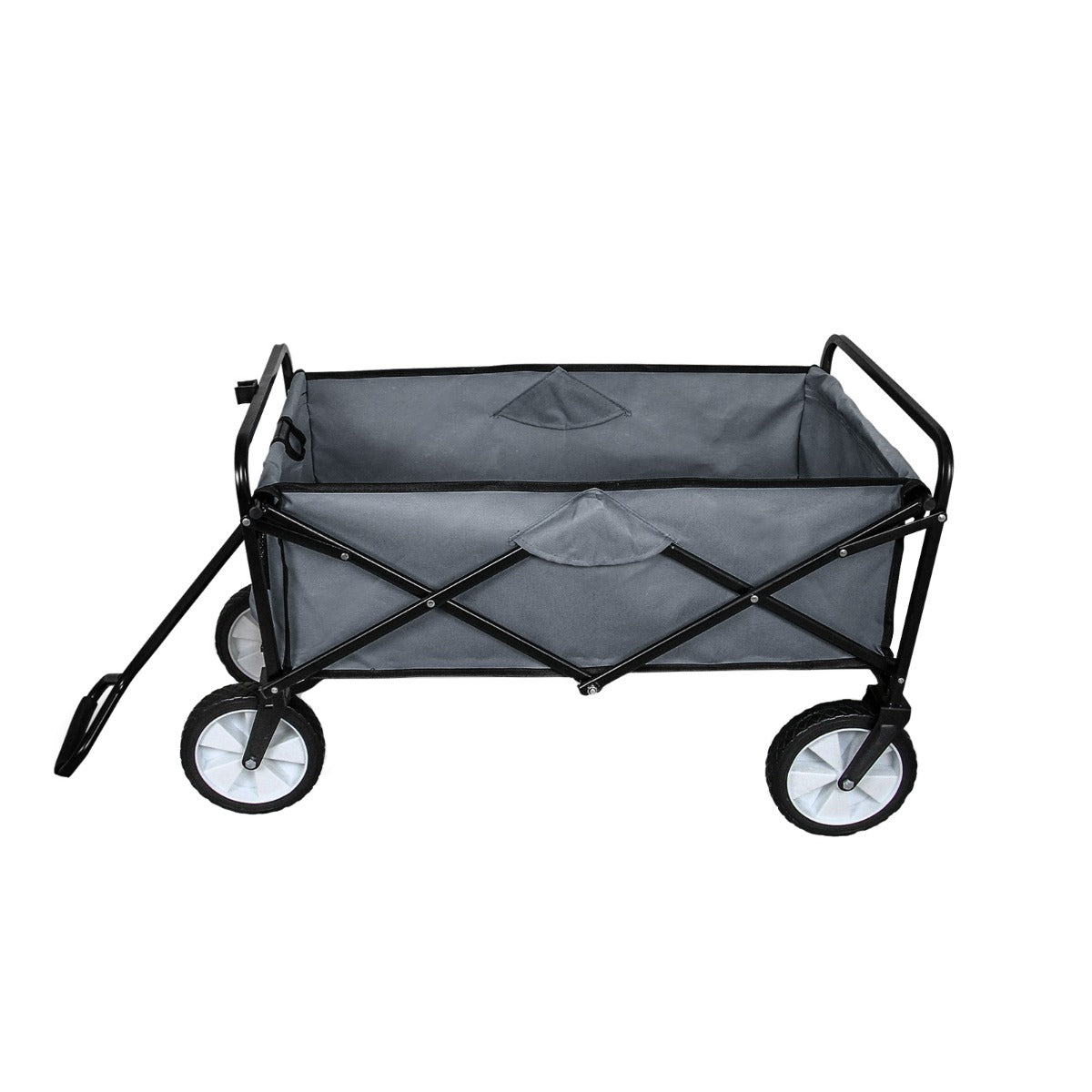 Carretilla De Jardín Plegable Gris Para Jardinería Con Funda Impermeable_3