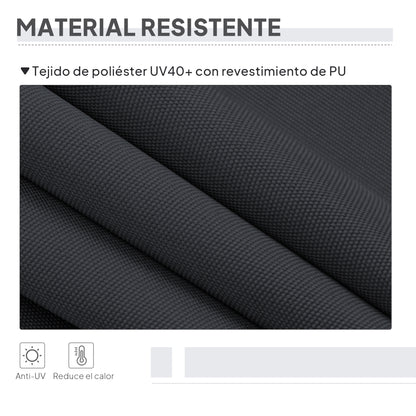 Outsunny Toldo Vertical Exterior 200x305 Cm Pantalla Privacidad Enrollable Gris_5