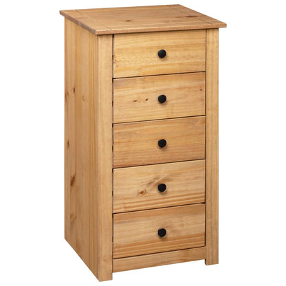 Aparador De Madera Maciza De Pino Estilo Panamá 46x40x89 Cm_3