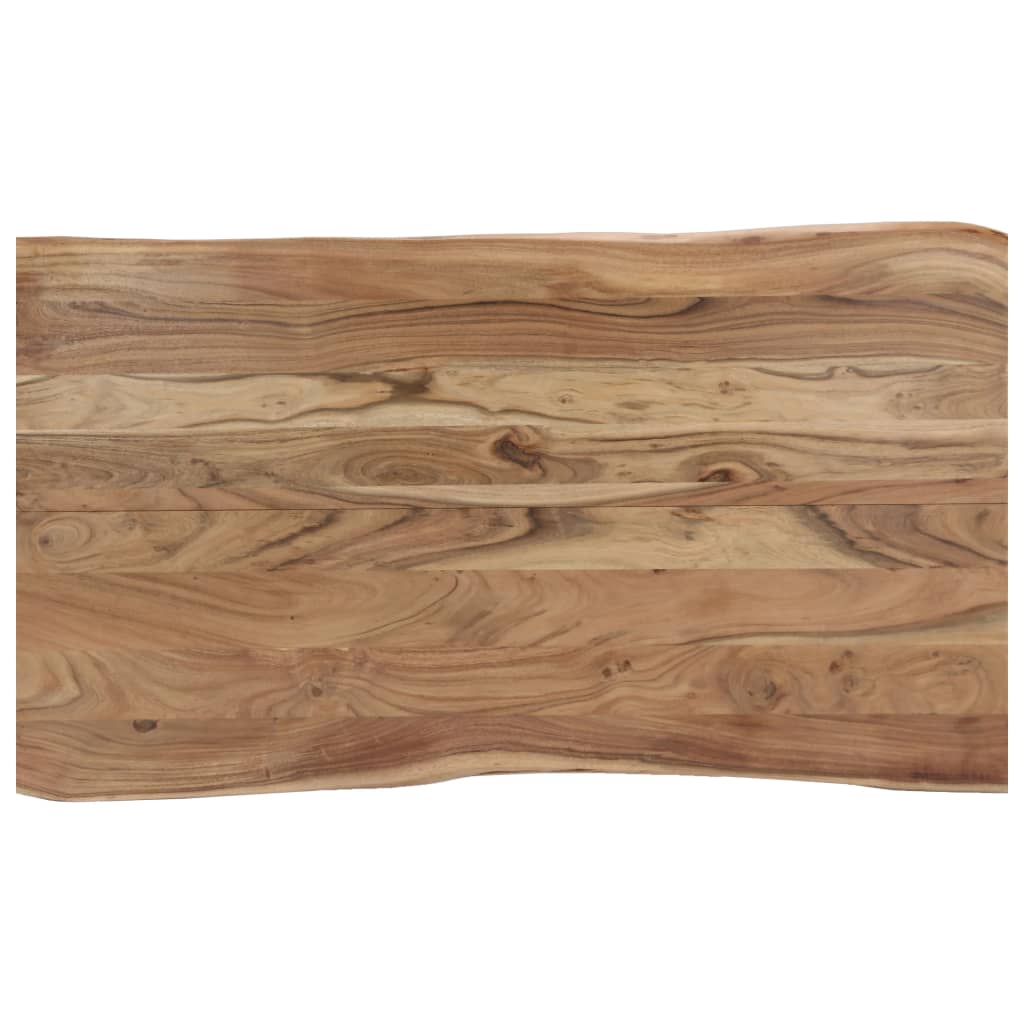 Mesa De Comedor De Madera Maciza De Acacia 140x80x76 Cm_1