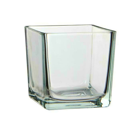 Macetero De Cristal Lotty 14x14x14cm